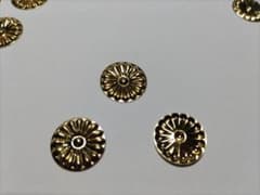 菊紋金具】5分x10枚 神輿、ミニ山車金具です。直径15mm - メルカリ