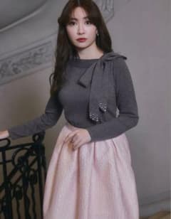 Herlipto Bijou Ribbon-Tie Knit Top M - メルカリ