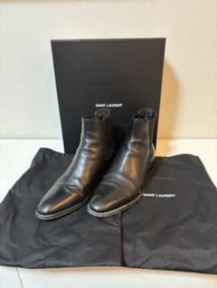 SAINT LAURENT ブラック サイドゴアブーツ　サイズ42のサムネイル