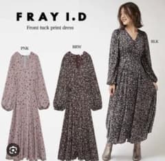 FRAY I.D フレアイディー　ワンピース　インナー付　BLK ブラックのサムネイル