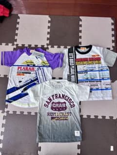 Tシャツ 3枚セット （内、プラレール2枚）110〜120センチ 新品同様のサムネイル