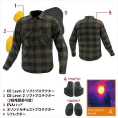新品 23秋冬 新作 コミネ JK-626 プロテクト ライディング ジャケットのサムネイル