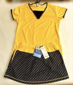 新品 Prince テニス ウェアセットアップ、イエロー Mサイズのサムネイル