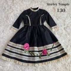 極美品 シャーリーテンプル 巻きバラ レース ワンピース 発表会 ドレス 