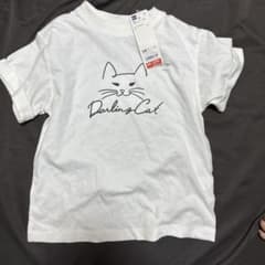 GU ネコ　Tシャツ　半袖　かわいいのサムネイル