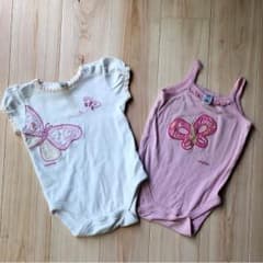 Baby gap 半袖 タンクトップ ロンパース 2点セット 60のサムネイル