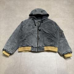 SMFK デニムジャケット　黒　ブラック　ダメージ加工