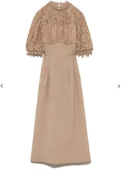 ☆新品☆リリーブラウン ラメレースビジューワンピース ベージュ 