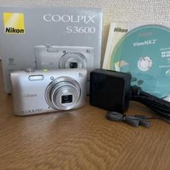 動作確認済 Nikon coolpix s3600 シルバー箱付き 動作確認済 Nikon coolpix s3600 シルバー箱付き - メルカリ