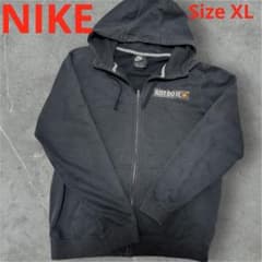 Nike ナイキ ブラック ジップパーカー Just do itロゴ入り XL - メルカリ