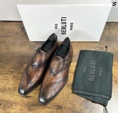 60万円 Berluti デムジュール パッチワーク モンクストラップ シューズ
