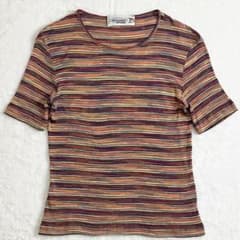 MISSONI/ミッソーニ/イタリア製/カラフルボーダーカットソー/Tシャツ42 MISSONI - MISSONI/ミッソーニ/イタリア製/カラフルボーダーカットソー