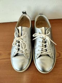 Thumbnail of ecco シルバー レザー スニーカー