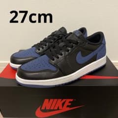 NIKE エアジョーダン1 ロー OGブラック／ミスティックネイビーのサムネイル