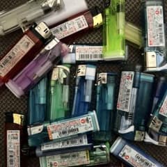 使い捨てライター まとめ売り 大量セット　24本 ターボ　ブッシュ式のサムネイル