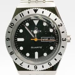 稼働品　TIMEX Q クォーツ 腕時計 アナログ メンズ