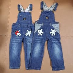 ミッキー&ミニー　お揃いサロペット【110】のサムネイル