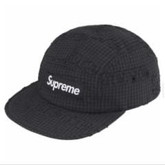 Supreme Gingham Camp Cap Blackのサムネイル