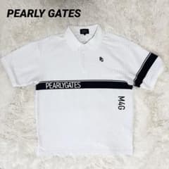PEARLY GATES】胸元ライン ポロシャツ サイズ4 - メルカリ