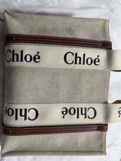 ハ*ル様 Chloé トートバッグ キャンバス ベージュ - メルカリ