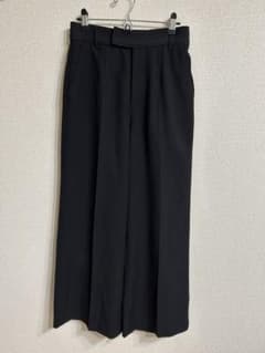 【値下げ】green label relaxing ブラック ワイドパンツ