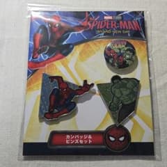 Marvel Spider-Man Hulk Pin Badge Set