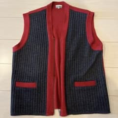 美品 Paul Smith Jeans M ベスト ダークグレー/レッドのサムネイル