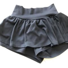 バブルス ショートパンツ キュロット スカート 黒のサムネイル