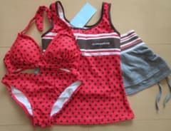 Brand new 9M women's 4-piece bikini set in dotted olive de olive