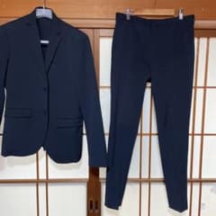 Ｈ&M  EUR46 スリムフィット スーツ セットアップ ネイビーのサムネイル