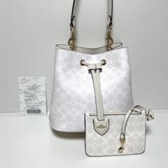COACH シグネチャー バケット ホワイト 2WAY 巾着 CBH07 新品 - メルカリ