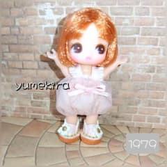 ぷちリカちゃん プチブライス No.1979 靴 花 ピンク ドールシューズ
