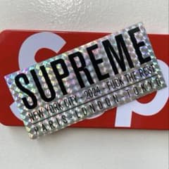 Supreme ステッカー 2024 ホログラム非売品ノベルティ希少 - メルカリ