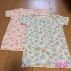 女の子♡ 半袖 肌着 サラッと素材 2枚組 120のサムネイル