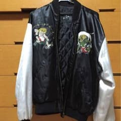 【値下げしました】スカジャン メンズ 和柄 刺繍 風神 雷神のサムネイル