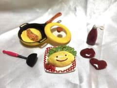 リーメント　ぷちサンプル　幸せキッチン　ランランオムライス　ミニチュア