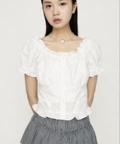 SLY 2WAY PUFF SLEEVE トップス ホワイト - メルカリ