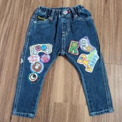 売り切りセール!!　Party Party デニムパンツ カラフルパッチ付きのサムネイル