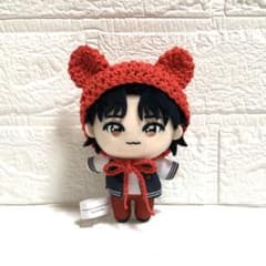 ⑤GiGO 한정 JO1 마스코트 두하라 카즈나리 곰 귀 보닛 레드