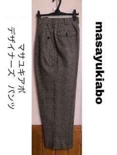 masayukiabo デザイナーズ　グレンチェック　パンツ　スラックスのサムネイル
