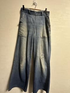 40s 大戦モデル デニムベイカーパンツ ドーナツボタン ペインター