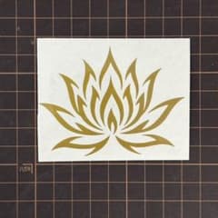 カッティングステッカー 睡蓮 蓮華 花 車 バイク ガレージ 送料無料のサムネイル