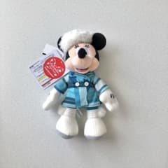 ディズニー ミニーのスタイルスタジオ 冬 ウィンター ぬいぐるみバッジ