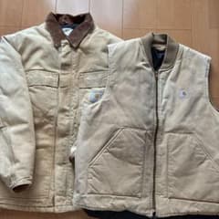 Carhartt トラディショナルジャケット、ダックベスト80s 二枚セット Carhartt トラディショナルジャケット、ダックベスト80s 二枚セット