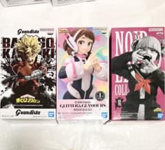 3個セット 僕のヒーローアカデミア フィギュア　お茶子　トガヒミコ　爆豪勝己