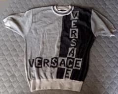 90s versace ヴェルサーチ 半袖 ニット - メルカリ