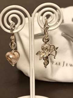 STAR JEWELRY スタージュエリー チェラブ 天使ハート 925 ピアス 