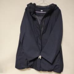 UNIQLO ネイビー フード付き 中綿ジャケットのサムネイル