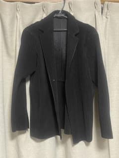 オムプリッセ イッセイミヤケ テーラードジャケット BASICS HOMME PLISSE ISSEY MIYAKE オムプリッセ イッセイミヤケ ブラック