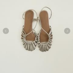 todayful アシンメトリーフラットサンダル ゴールド 38inchのサムネイル